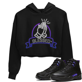Jordan 12 Dark Concord Sneaker Match Tees Blessed Sneaker Tees Jordan 12 Dark Concord Sneaker Release Tees Women's Shirts