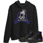 Jordan 12 Dark Concord Sneaker Match Tees Blessed Sneaker Tees Jordan 12 Dark Concord Sneaker Release Tees Unisex Shirts