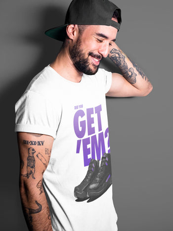 Jordan 12 Dark Concord Sneaker Match Tees Did You Get Em SNRT Sneaker Tees Jordan 12 Dark Concord SNRT Sneaker Release Tees Unisex Shirts