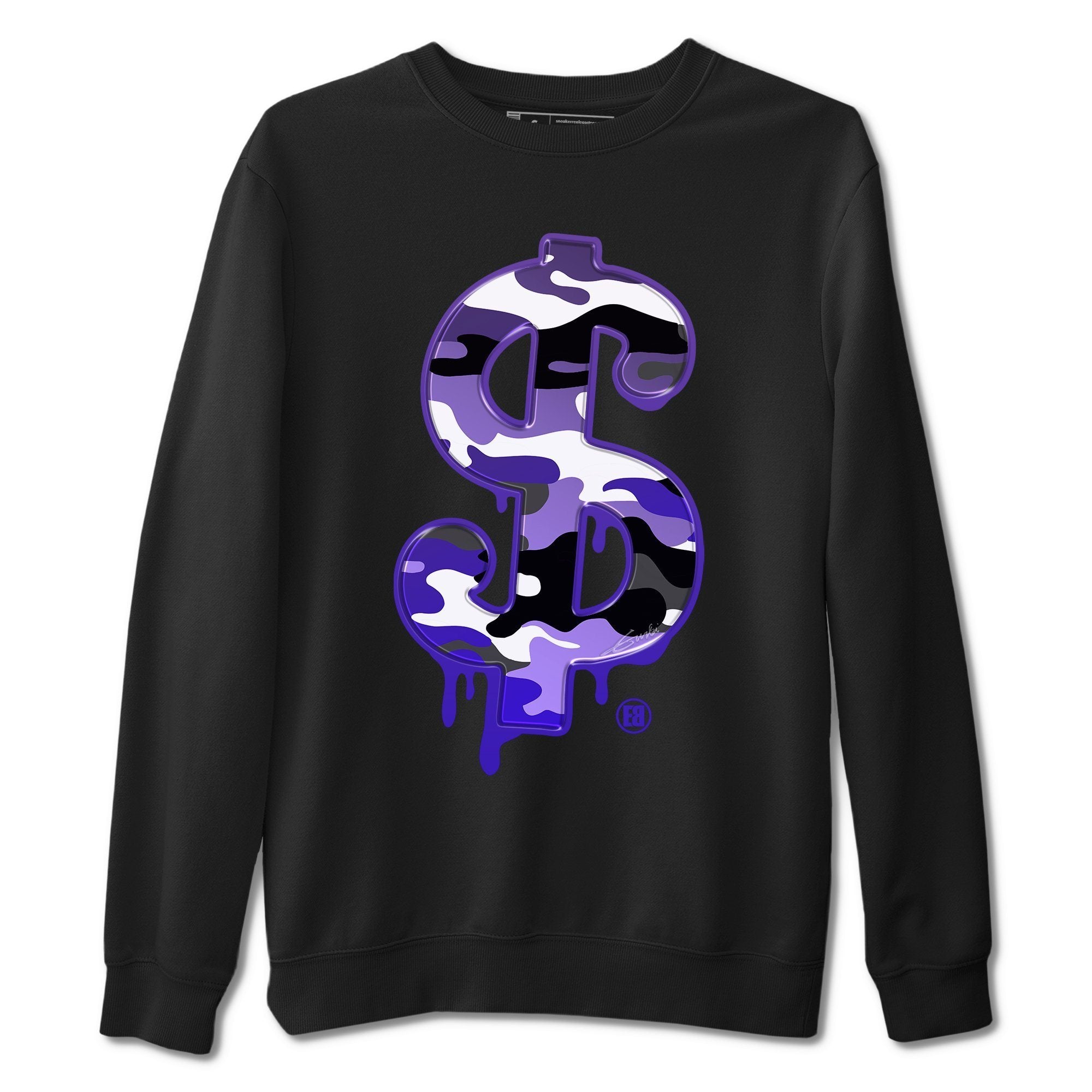 Jordan 12 Dark Concord Sneaker Match Tees Dollar Camo Sneaker Tees Jordan 12 Dark Concord Sneaker Release Tees Unisex Shirts