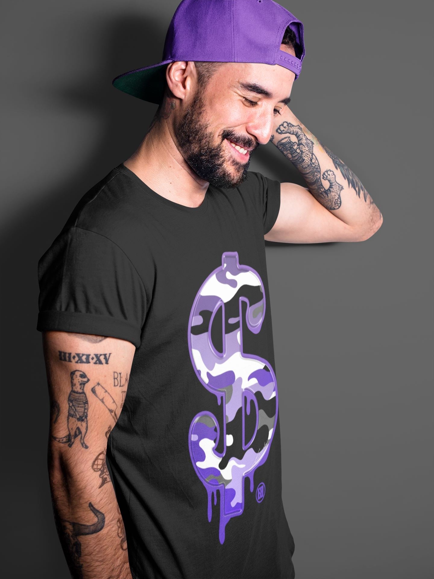 Jordan 12 Dark Concord Sneaker Match Tees Dollar Camo Sneaker Tees Jordan 12 Dark Concord Sneaker Release Tees Unisex Shirts