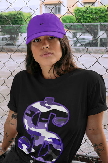 Jordan 12 Dark Concord Sneaker Match Tees Dollar Camo Sneaker Tees Jordan 12 Dark Concord Sneaker Release Tees Unisex Shirts