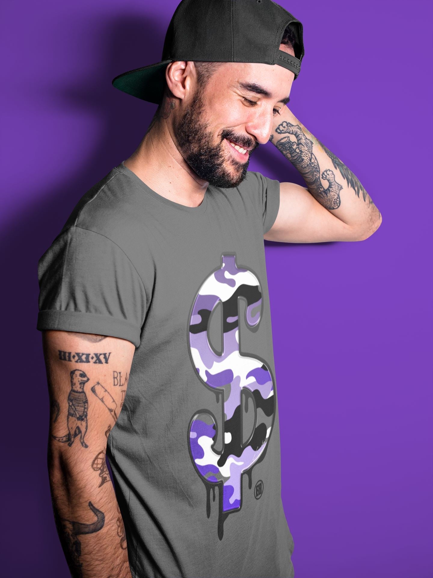 Jordan 12 Dark Concord Sneaker Match Tees Dollar Camo Sneaker Tees Jordan 12 Dark Concord Sneaker Release Tees Unisex Shirts