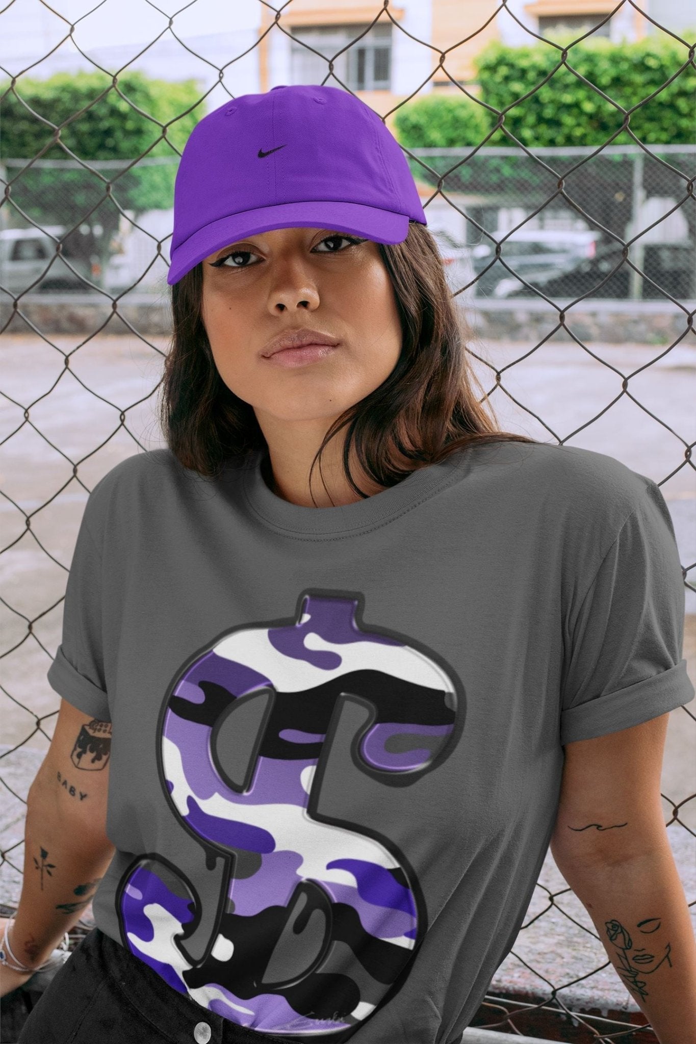 Jordan 12 Dark Concord Sneaker Match Tees Dollar Camo Sneaker Tees Jordan 12 Dark Concord Sneaker Release Tees Unisex Shirts