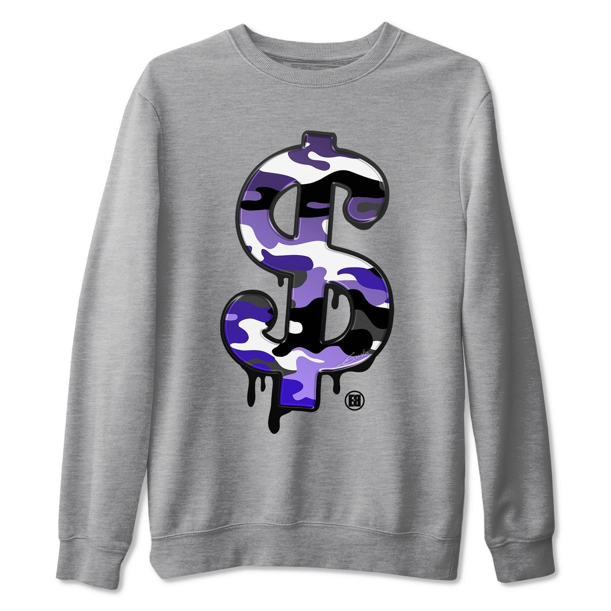 Jordan 12 Dark Concord Sneaker Match Tees Dollar Camo Sneaker Tees Jordan 12 Dark Concord Sneaker Release Tees Unisex Shirts