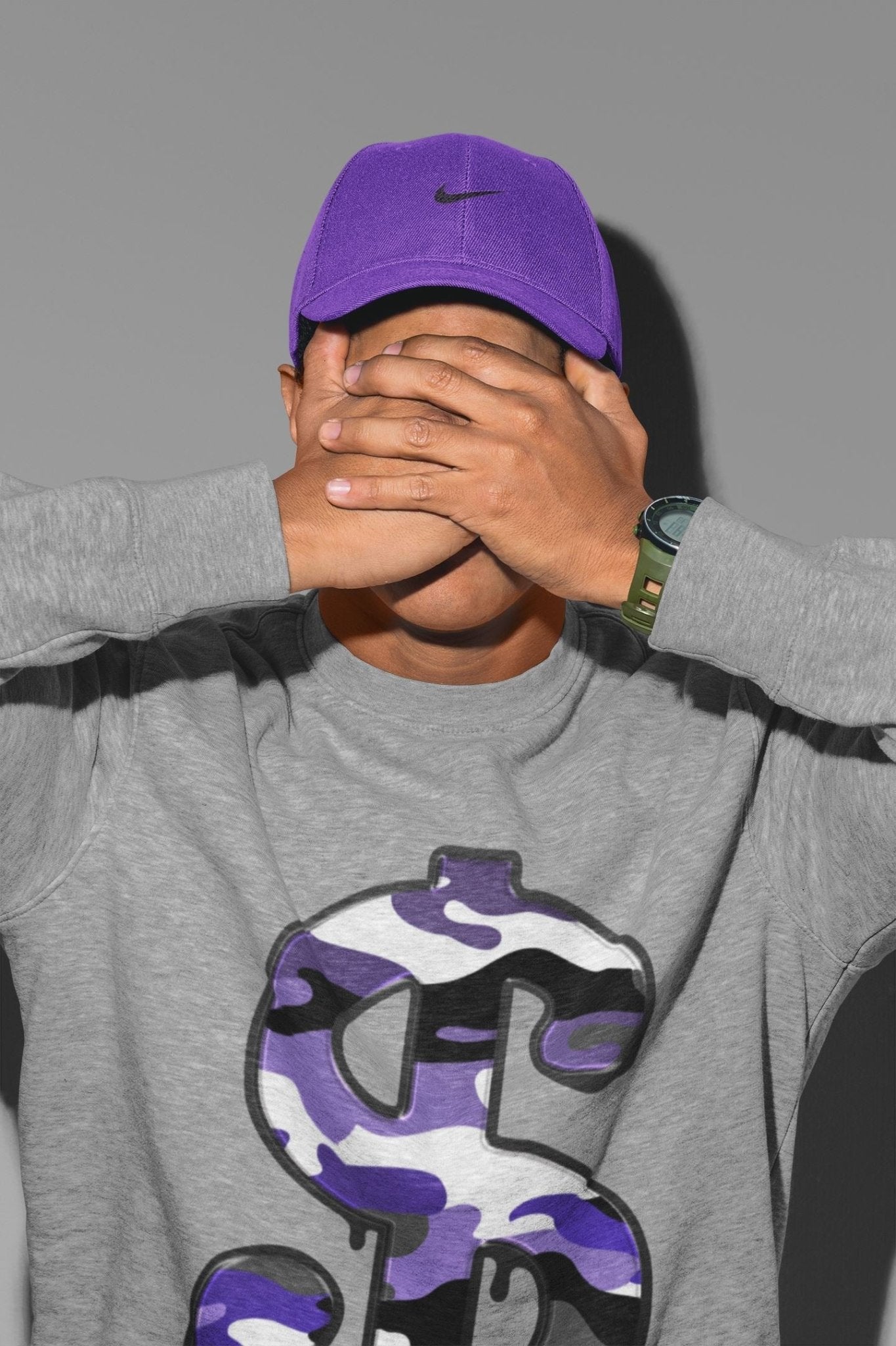 Jordan 12 Dark Concord Sneaker Match Tees Dollar Camo Sneaker Tees Jordan 12 Dark Concord Sneaker Release Tees Unisex Shirts