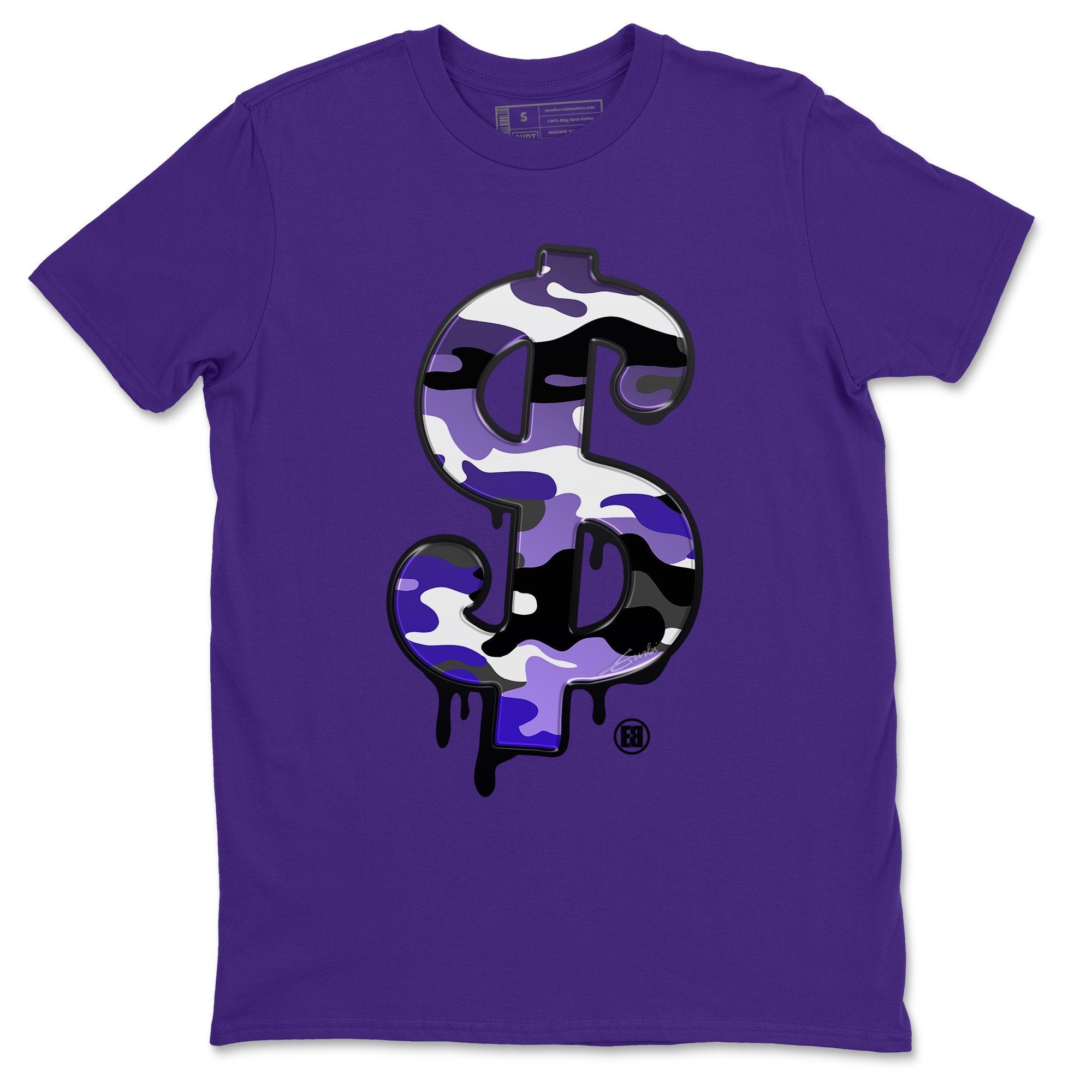 Jordan 12 Dark Concord Sneaker Match Tees Dollar Camo Sneaker Tees Jordan 12 Dark Concord Sneaker Release Tees Unisex Shirts