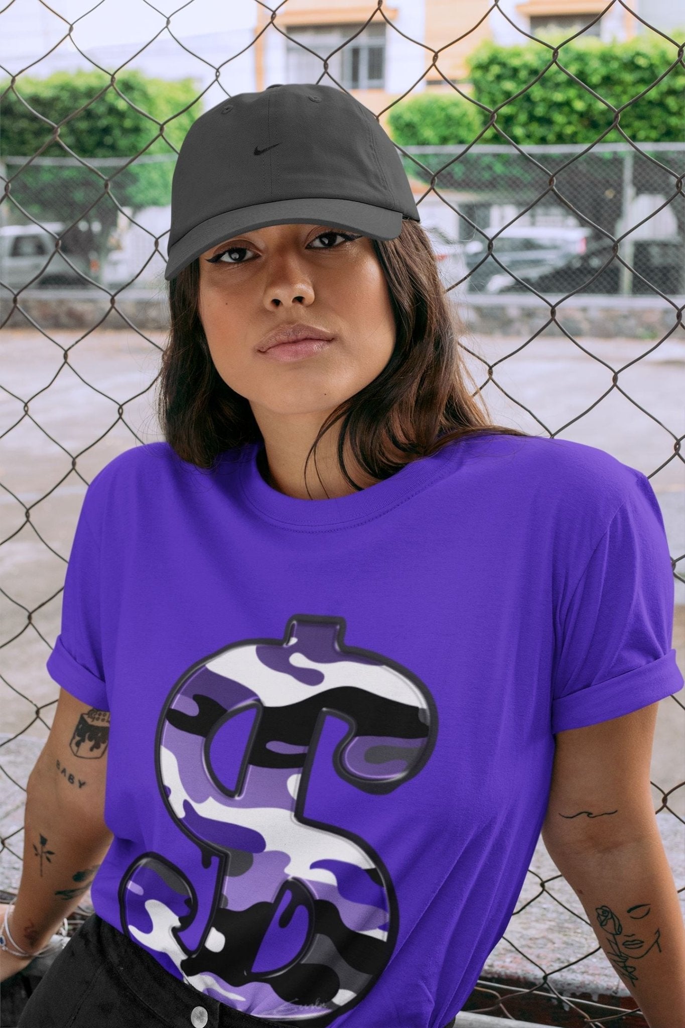 Jordan 12 Dark Concord Sneaker Match Tees Dollar Camo Sneaker Tees Jordan 12 Dark Concord Sneaker Release Tees Unisex Shirts
