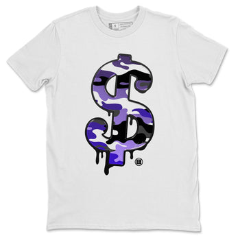 Jordan 12 Dark Concord Sneaker Match Tees Dollar Camo Sneaker Tees Jordan 12 Dark Concord Sneaker Release Tees Unisex Shirts