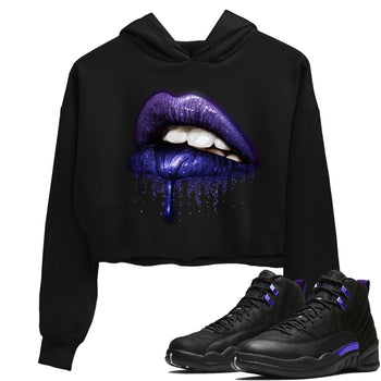 Jordan 12 Dark Concord Sneaker Match Tees Dripping Lips Sneaker Tees Jordan 12 Dark Concord Sneaker Release Tees Women's Shirts