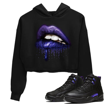 Jordan 12 Dark Concord Sneaker Match Tees Dripping Lips Sneaker Tees Jordan 12 Dark Concord Sneaker Release Tees Women's Shirts