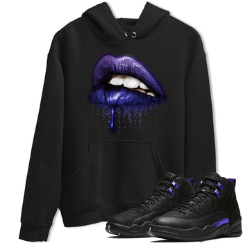 Jordan 12 Dark Concord Sneaker Match Tees Dripping Lips Sneaker Tees Jordan 12 Dark Concord Sneaker Release Tees Unisex Shirts