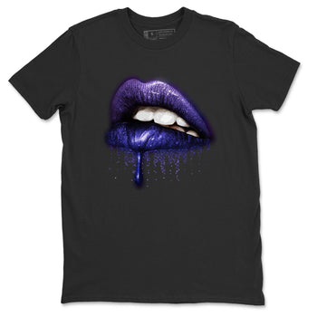 Jordan 12 Dark Concord Sneaker Match Tees Dripping Lips Sneaker Tees Jordan 12 Dark Concord Sneaker Release Tees Unisex Shirts
