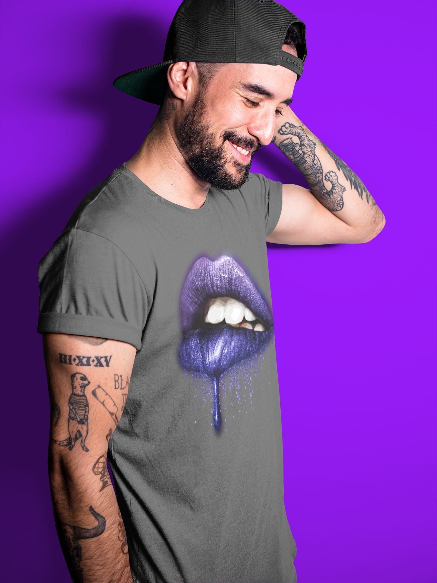 Jordan 12 Dark Concord Sneaker Match Tees Dripping Lips Sneaker Tees Jordan 12 Dark Concord Sneaker Release Tees Unisex Shirts