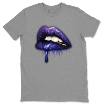Jordan 12 Dark Concord Sneaker Match Tees Dripping Lips Sneaker Tees Jordan 12 Dark Concord Sneaker Release Tees Unisex Shirts