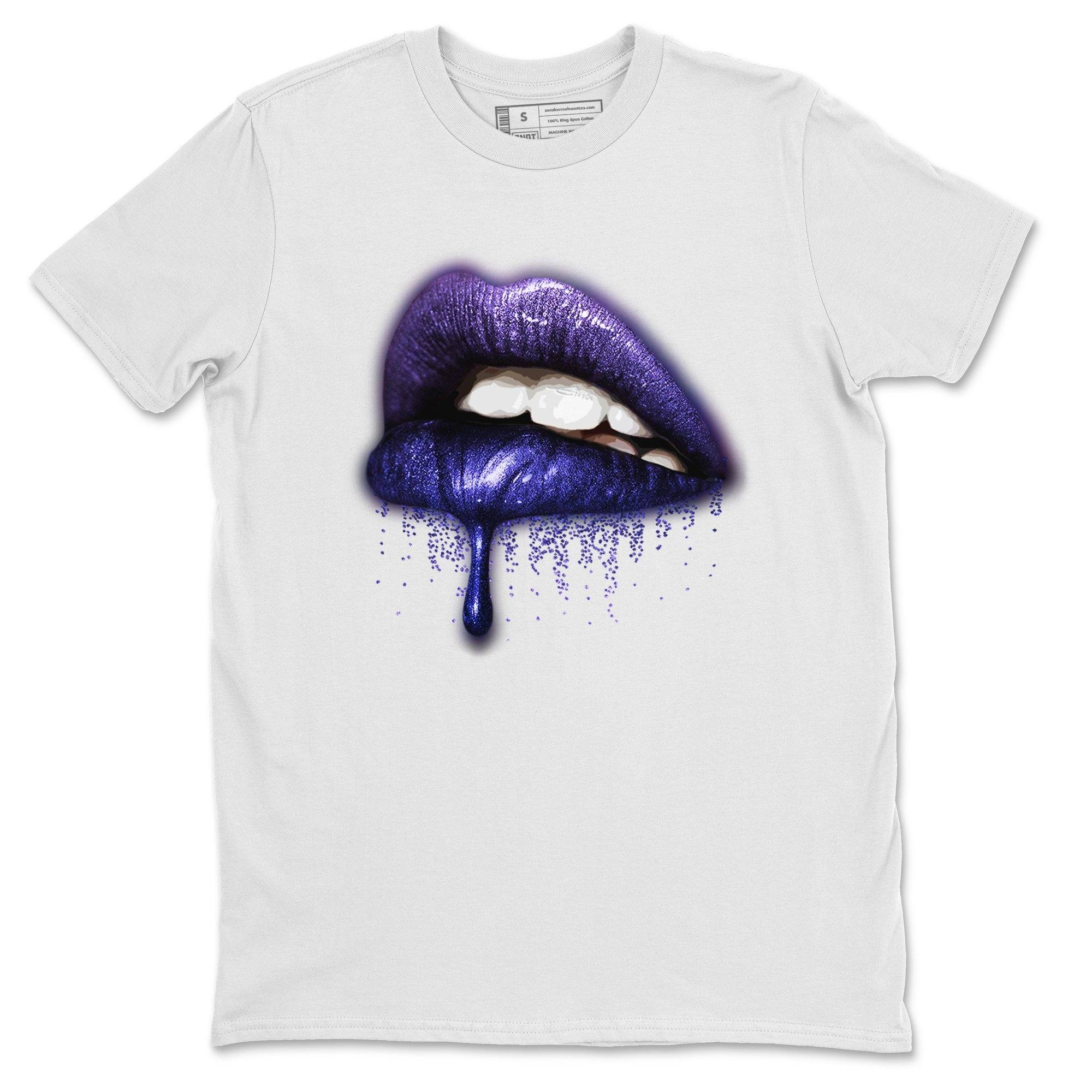 Jordan 12 Dark Concord Sneaker Match Tees Dripping Lips Sneaker Tees Jordan 12 Dark Concord Sneaker Release Tees Unisex Shirts
