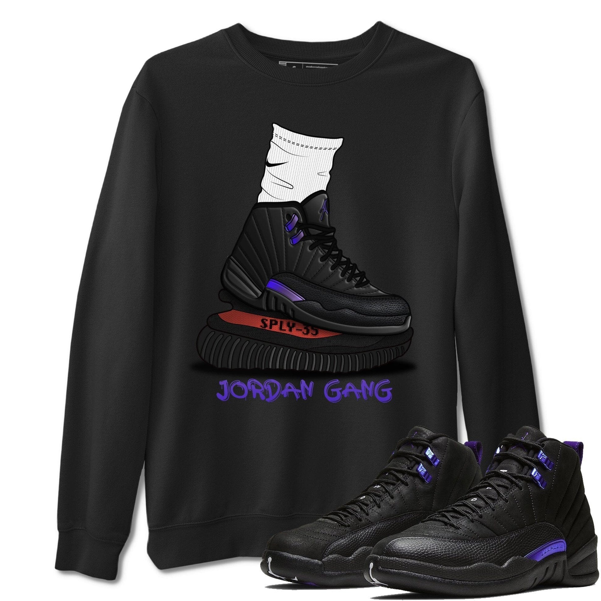 Jordan 12 Dark Concord Sneaker Match Tees Jordan Gang Sneaker Tees Jordan 12 Dark Concord Sneaker Release Tees Unisex Shirts