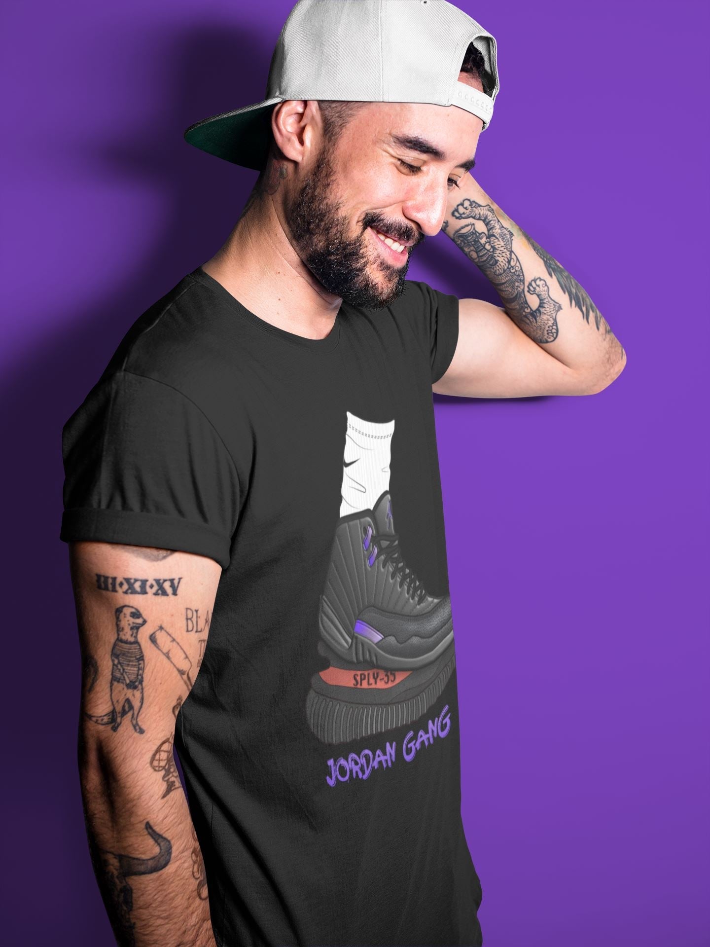 Jordan 12 Dark Concord Sneaker Match Tees Jordan Gang Sneaker Tees Jordan 12 Dark Concord Sneaker Release Tees Unisex Shirts