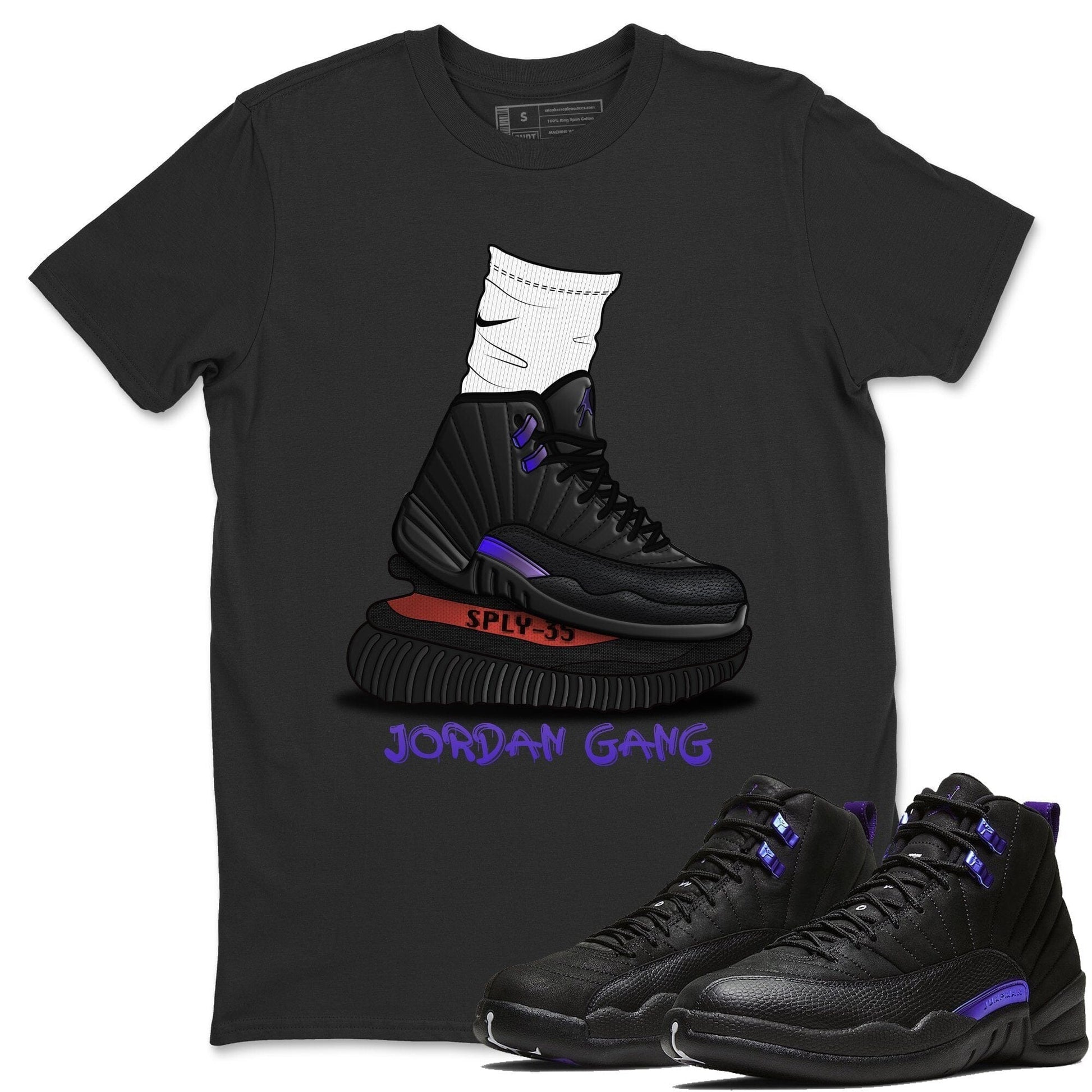 Jordan 12 Dark Concord Sneaker Match Tees Jordan Gang Sneaker Tees Jordan 12 Dark Concord Sneaker Release Tees Unisex Shirts