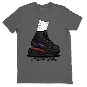 Jordan 12 Dark Concord Sneaker Match Tees Jordan Gang Sneaker Tees Jordan 12 Dark Concord Sneaker Release Tees Unisex Shirts
