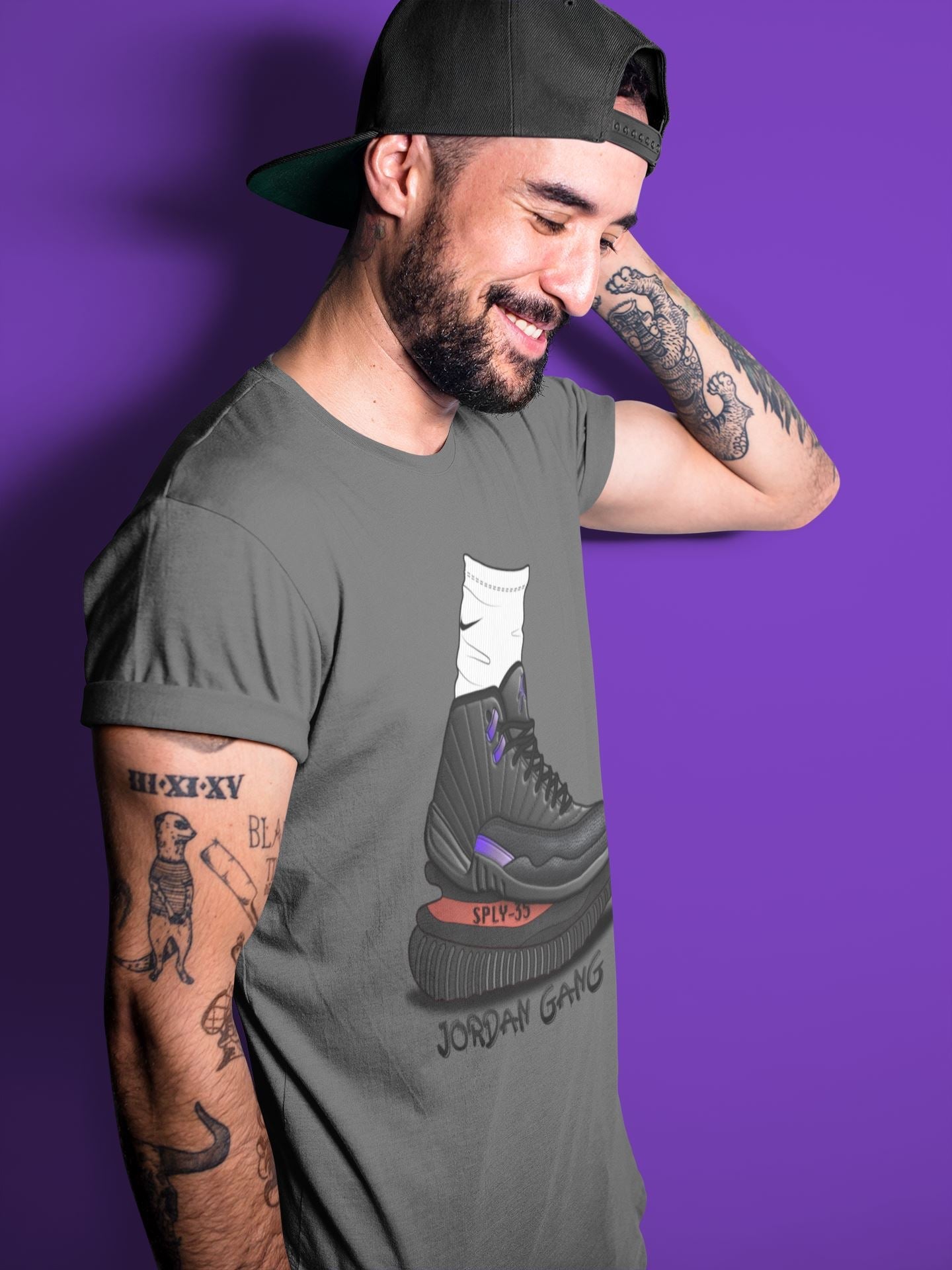 Jordan 12 Dark Concord Sneaker Match Tees Jordan Gang Sneaker Tees Jordan 12 Dark Concord Sneaker Release Tees Unisex Shirts
