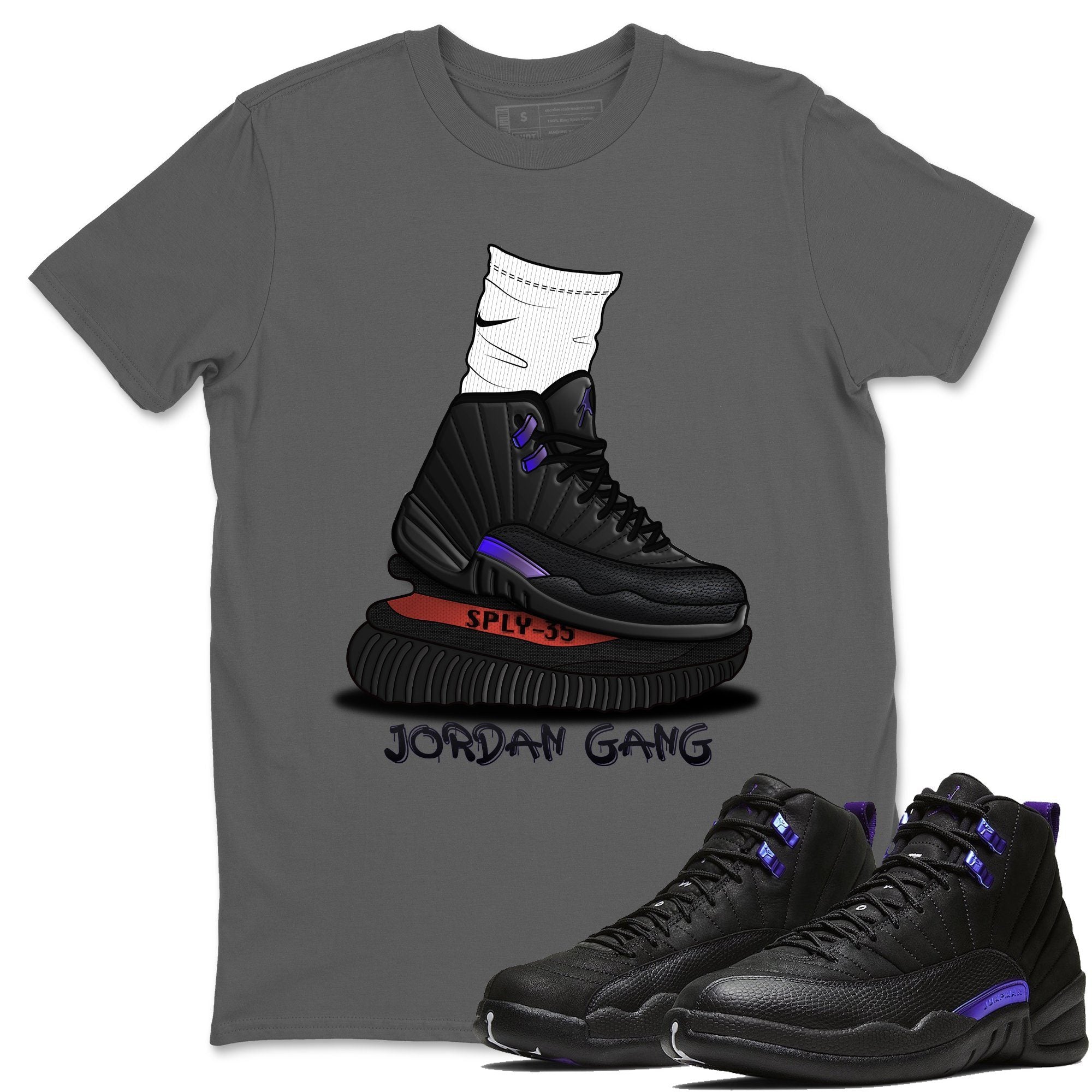 Jordan 12 Dark Concord Sneaker Match Tees Jordan Gang Sneaker Tees Jordan 12 Dark Concord Sneaker Release Tees Unisex Shirts