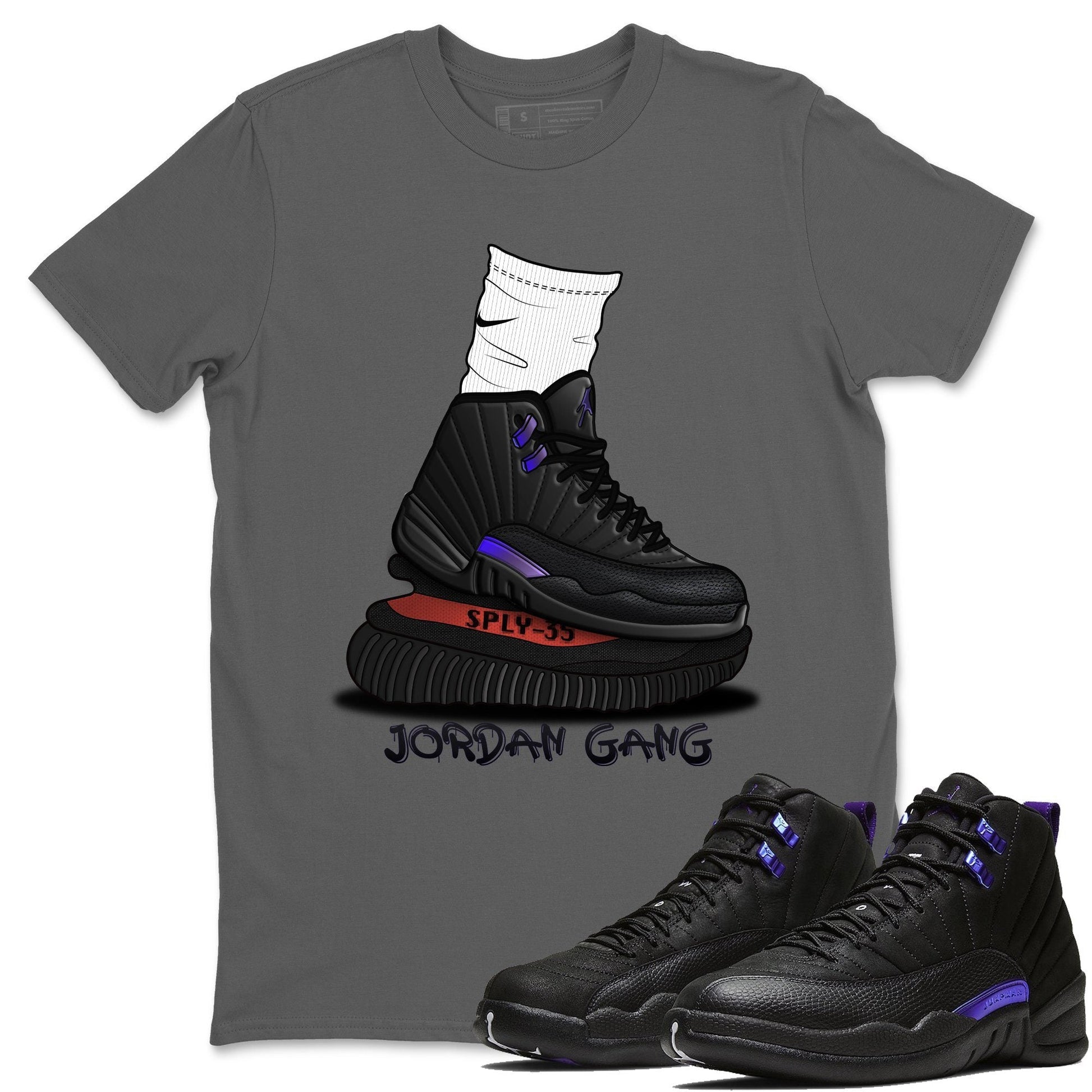 Jordan 12 Dark Concord Sneaker Match Tees Jordan Gang Sneaker Tees Jordan 12 Dark Concord Sneaker Release Tees Unisex Shirts