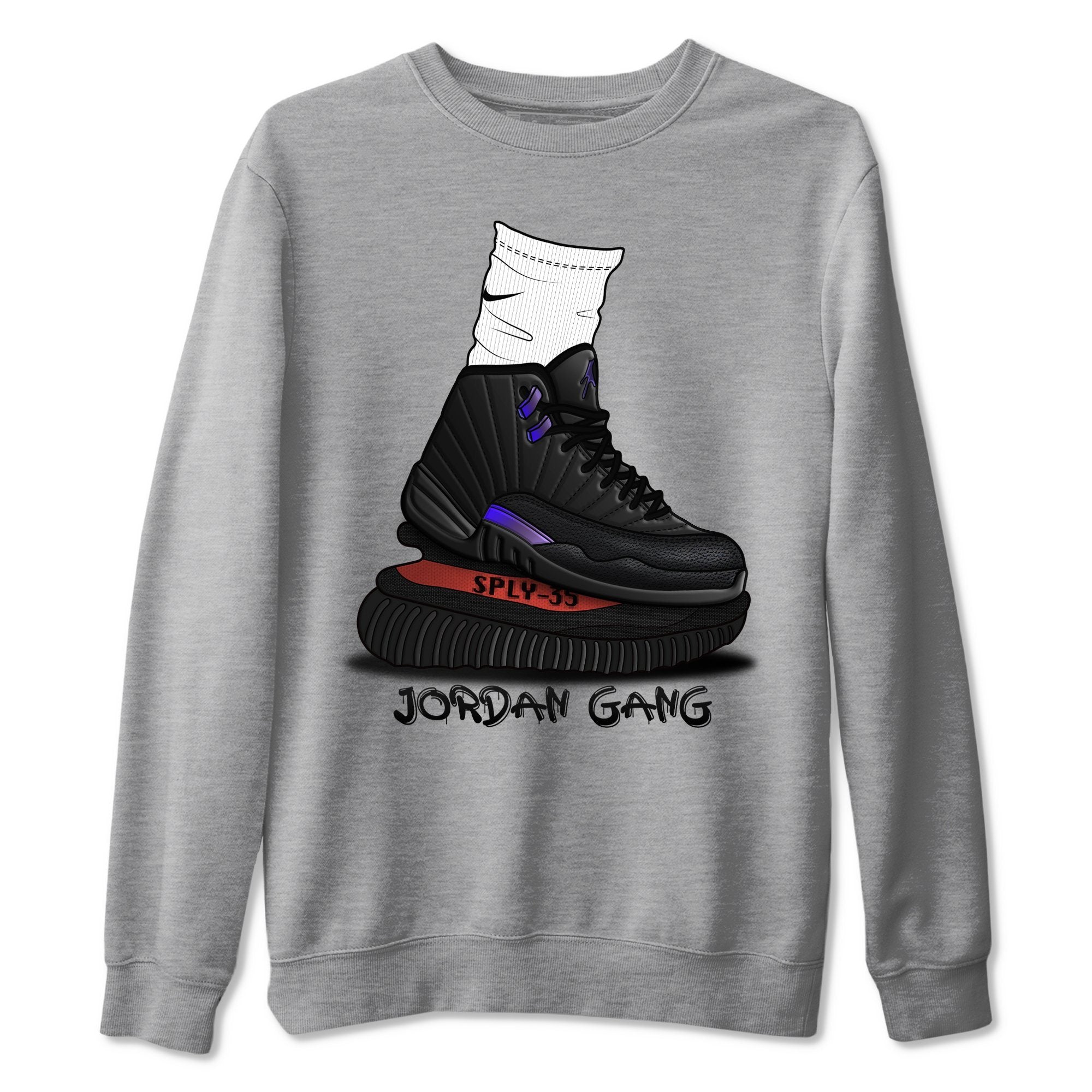 Jordan 12 Dark Concord Sneaker Match Tees Jordan Gang Sneaker Tees Jordan 12 Dark Concord Sneaker Release Tees Unisex Shirts