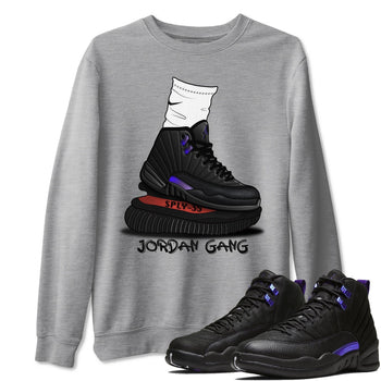 Jordan 12 Dark Concord Sneaker Match Tees Jordan Gang Sneaker Tees Jordan 12 Dark Concord Sneaker Release Tees Unisex Shirts