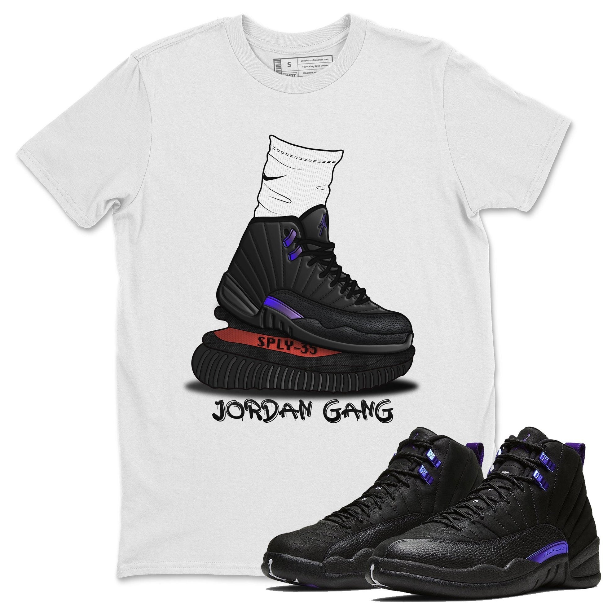 Jordan 12 Dark Concord Sneaker Match Tees Jordan Gang Sneaker Tees Jordan 12 Dark Concord Sneaker Release Tees Unisex Shirts
