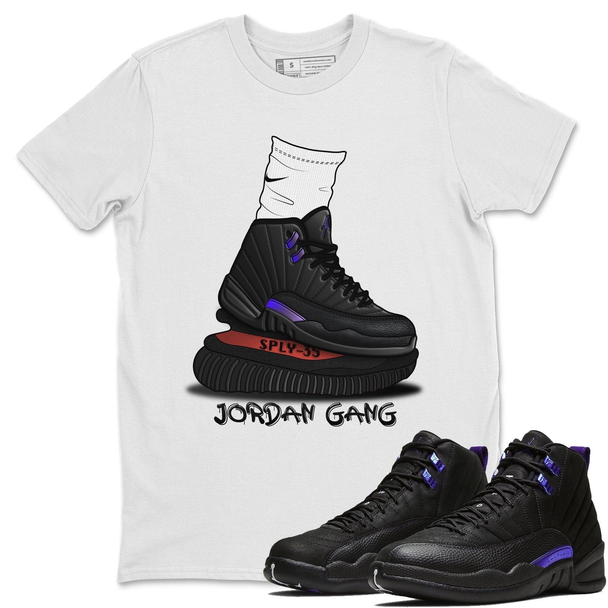 Jordan 12 Dark Concord Sneaker Match Tees Jordan Gang Sneaker Tees Jordan 12 Dark Concord Sneaker Release Tees Unisex Shirts