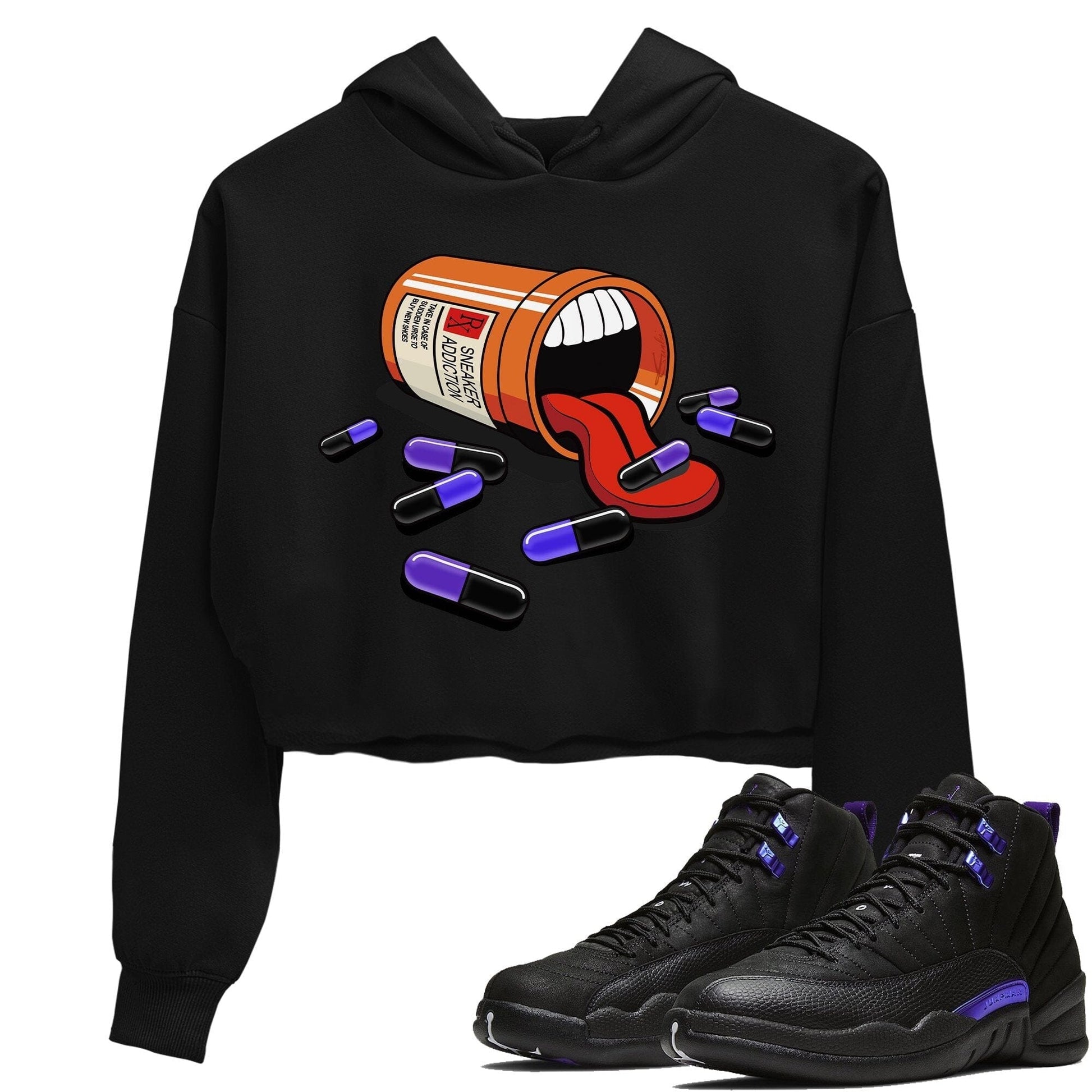 Jordan 12 Dark Concord Sneaker Match Tees Sneaker Addiction Sneaker Tees Jordan 12 Dark Concord Sneaker Release Tees Women's Shirts