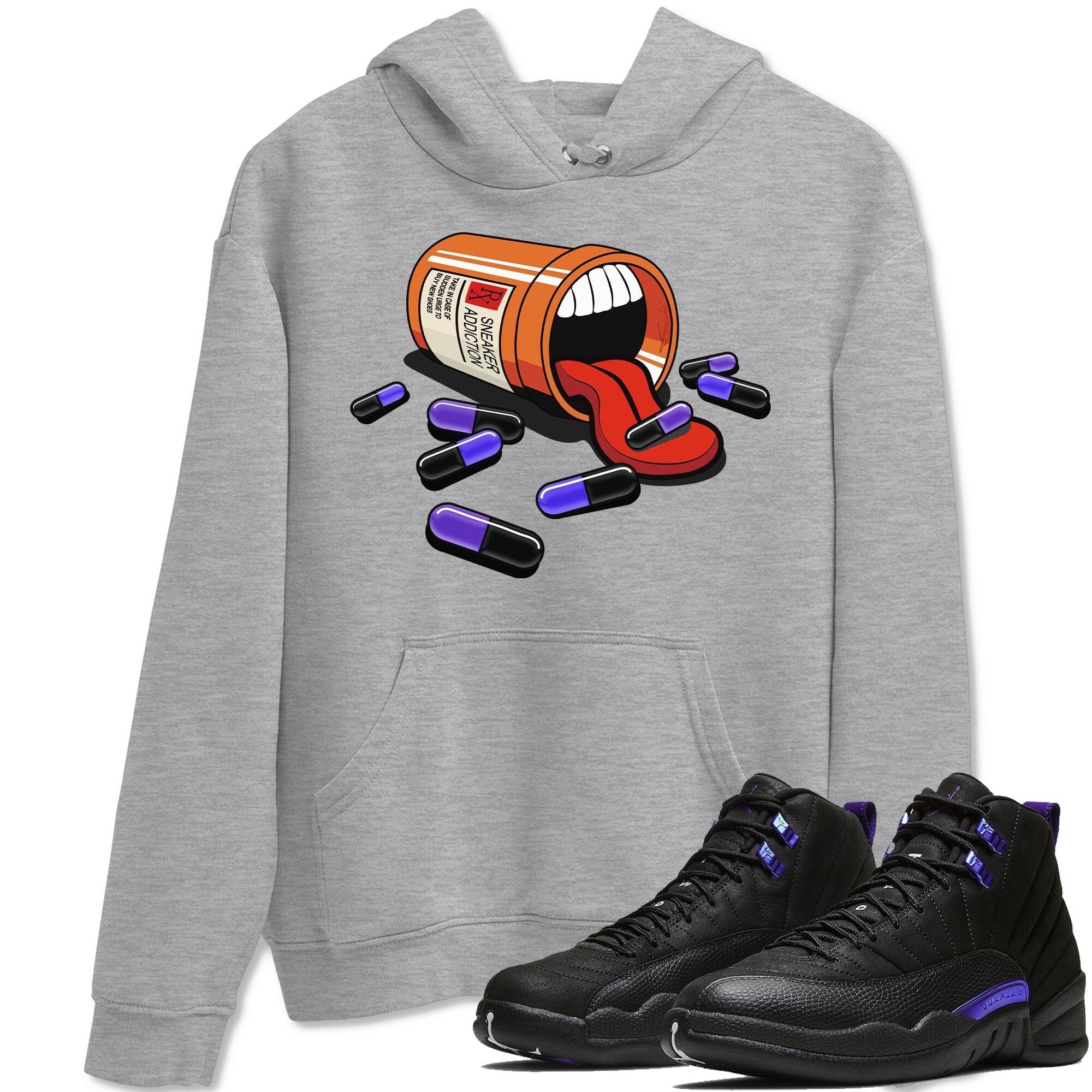 Sneaker Addiction Unisex Tops Air Jordan 12 Dark Concord SNRT Sneaker T shirts