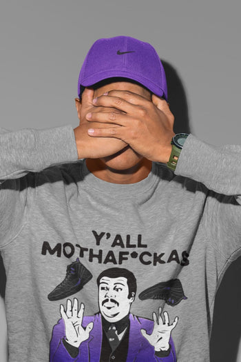 Jordan 12 Dark Concord Sneaker Match Tees Y'all Need New Kicks Sneaker Tees Jordan 12 Dark Concord Sneaker Release Tees Unisex Shirts