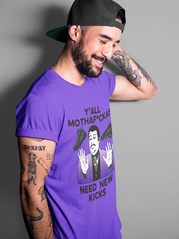 Jordan 12 Dark Concord Sneaker Match Tees Y'all Need New Kicks Sneaker Tees Jordan 12 Dark Concord Sneaker Release Tees Unisex Shirts