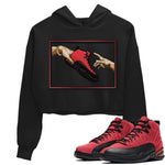 Jordan 12 Reverse Flu Game Sneaker Match Tees Adam's Creation Sneaker Tees Jordan 12 Reverse Flu Game Sneaker Release Tees Women's Shirts
