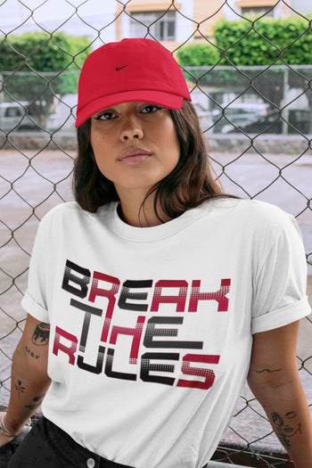 Jordan 12 Reverse Flu Game Sneaker Match Tees Break The Rules Sneaker Tees Jordan 12 Reverse Flu Game Sneaker Release Tees Unisex Shirts