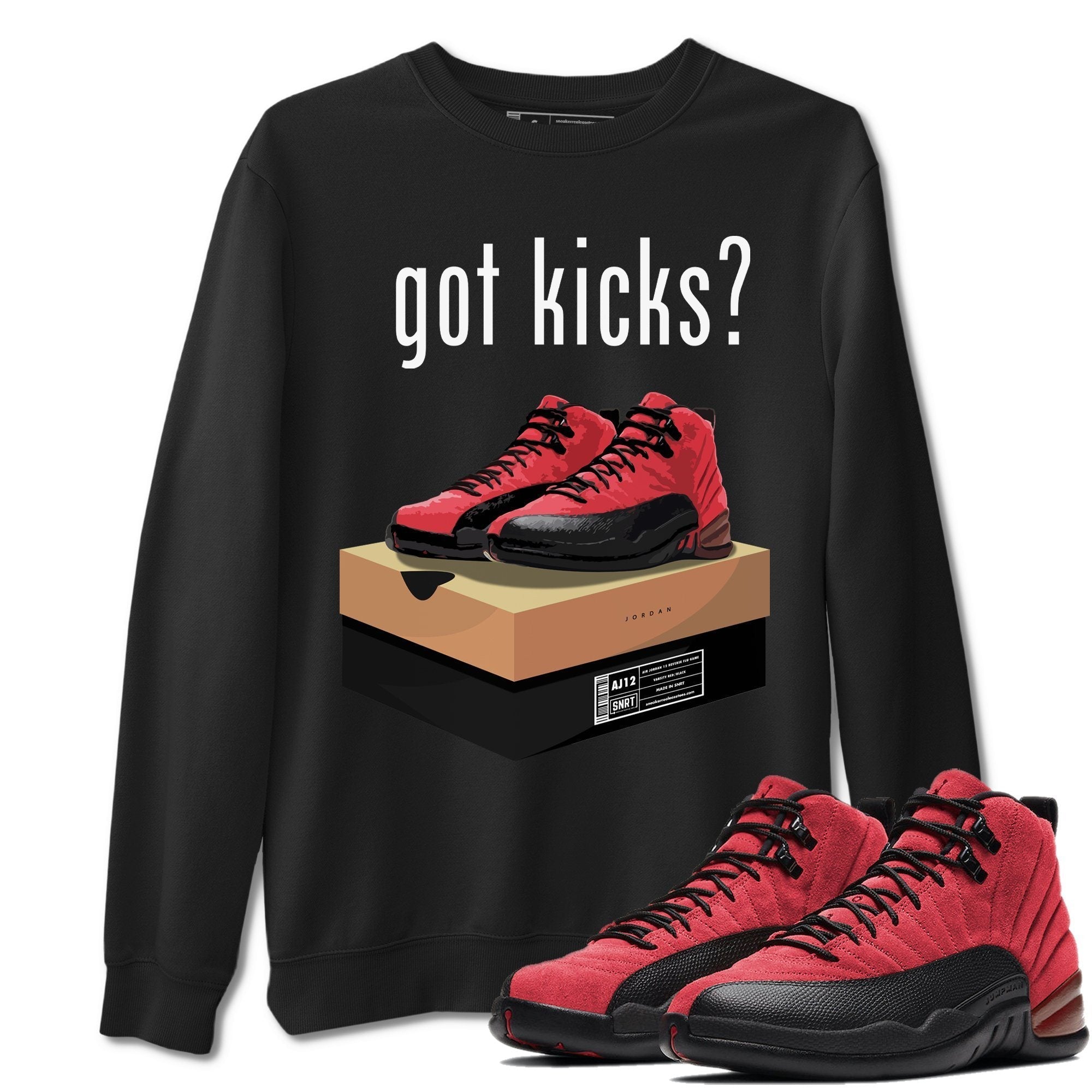 Jordan 12 Reverse Flu Game Sneaker Match Tees Got Kicks Sneaker Tees Jordan 12 Reverse Flu Game Sneaker Release Tees Unisex Shirts