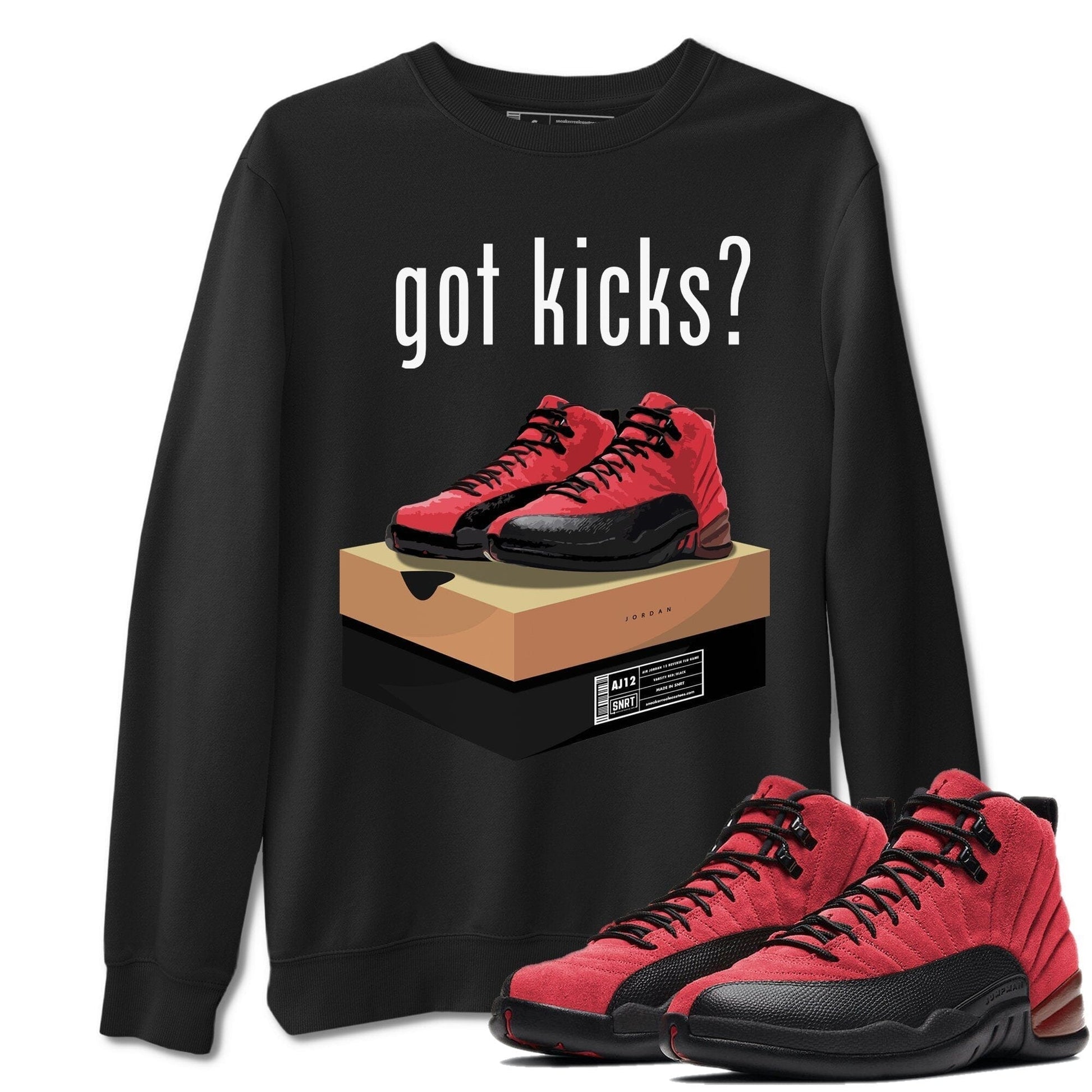 Jordan 12 Reverse Flu Game Sneaker Match Tees Got Kicks Sneaker Tees Jordan 12 Reverse Flu Game Sneaker Release Tees Unisex Shirts