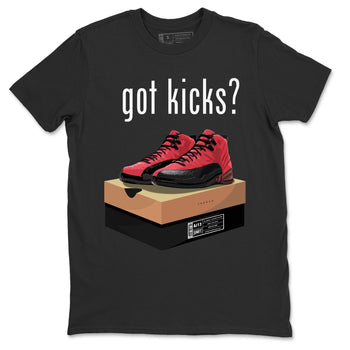 Jordan 12 Reverse Flu Game Sneaker Match Tees Got Kicks Sneaker Tees Jordan 12 Reverse Flu Game Sneaker Release Tees Unisex Shirts