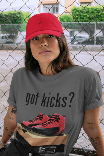 Jordan 12 Reverse Flu Game Sneaker Match Tees Got Kicks Sneaker Tees Jordan 12 Reverse Flu Game Sneaker Release Tees Unisex Shirts