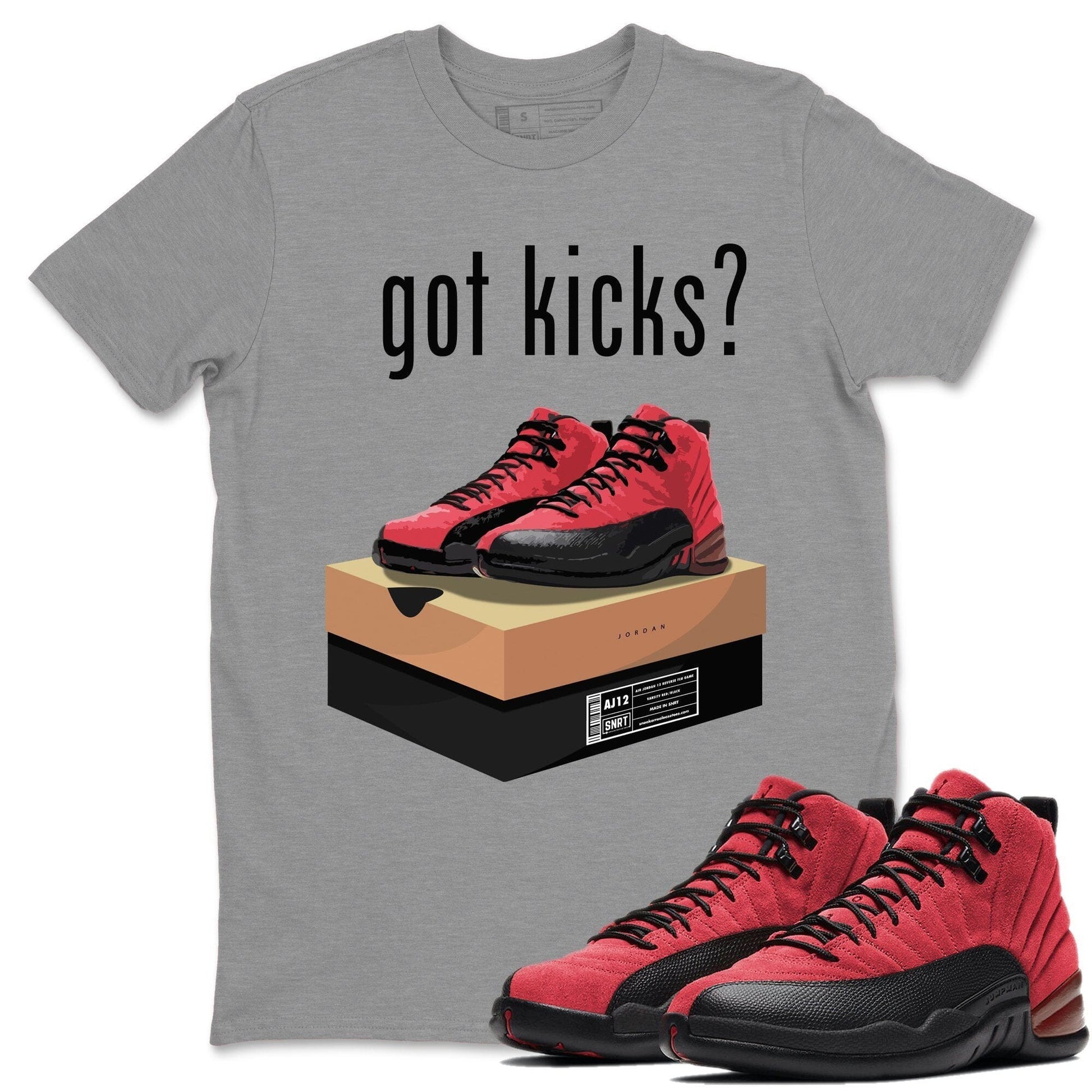 Jordan 12 Reverse Flu Game Sneaker Match Tees Got Kicks Sneaker Tees Jordan 12 Reverse Flu Game Sneaker Release Tees Unisex Shirts