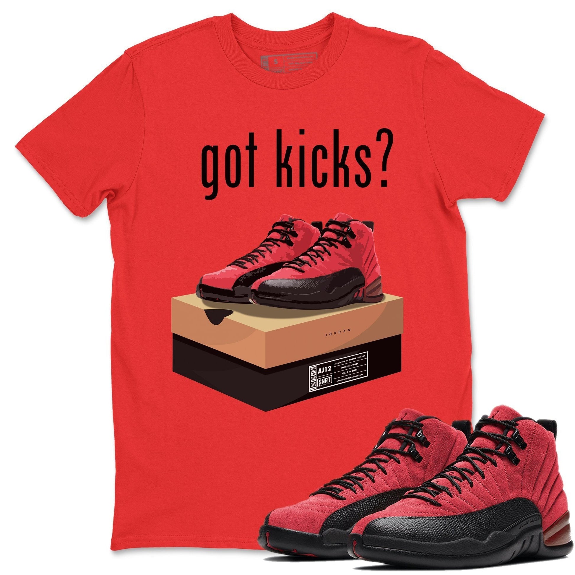 Jordan 12 Reverse Flu Game Sneaker Match Tees Got Kicks Sneaker Tees Jordan 12 Reverse Flu Game Sneaker Release Tees Unisex Shirts