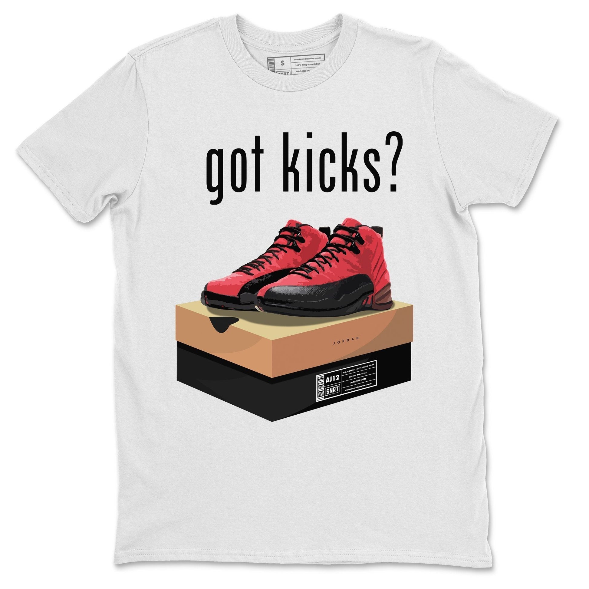 Jordan 12 Reverse Flu Game Sneaker Match Tees Got Kicks Sneaker Tees Jordan 12 Reverse Flu Game Sneaker Release Tees Unisex Shirts