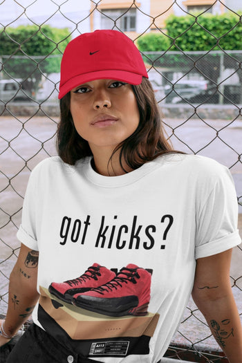 Jordan 12 Reverse Flu Game Sneaker Match Tees Got Kicks Sneaker Tees Jordan 12 Reverse Flu Game Sneaker Release Tees Unisex Shirts