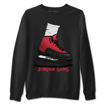 Jordan 12 Reverse Flu Game Sneaker Match Tees Jordan Gang Sneaker Tees Jordan 12 Reverse Flu Game Sneaker Release Tees Unisex Shirts