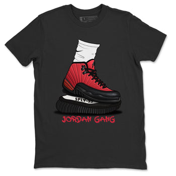 Jordan 12 Reverse Flu Game Sneaker Match Tees Jordan Gang Sneaker Tees Jordan 12 Reverse Flu Game Sneaker Release Tees Unisex Shirts