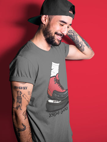Jordan 12 Reverse Flu Game Sneaker Match Tees Jordan Gang Sneaker Tees Jordan 12 Reverse Flu Game Sneaker Release Tees Unisex Shirts