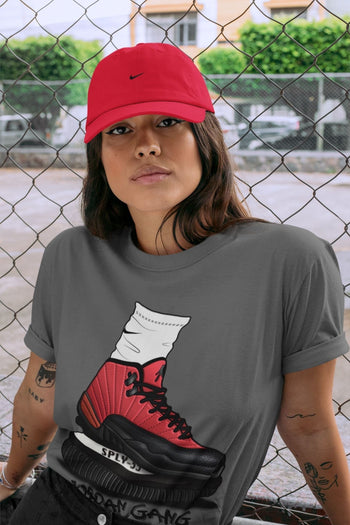 Jordan 12 Reverse Flu Game Sneaker Match Tees Jordan Gang Sneaker Tees Jordan 12 Reverse Flu Game Sneaker Release Tees Unisex Shirts