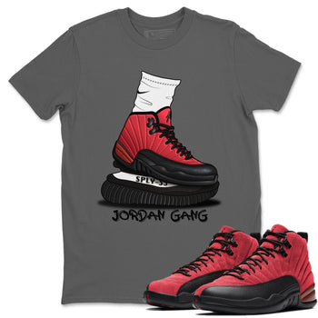 Jordan 12 Reverse Flu Game Sneaker Match Tees Jordan Gang Sneaker Tees Jordan 12 Reverse Flu Game Sneaker Release Tees Unisex Shirts